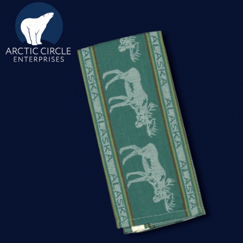Arctic Circle Enterprises Alaska Moose Kitchen Towel